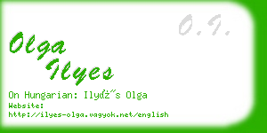 olga ilyes business card